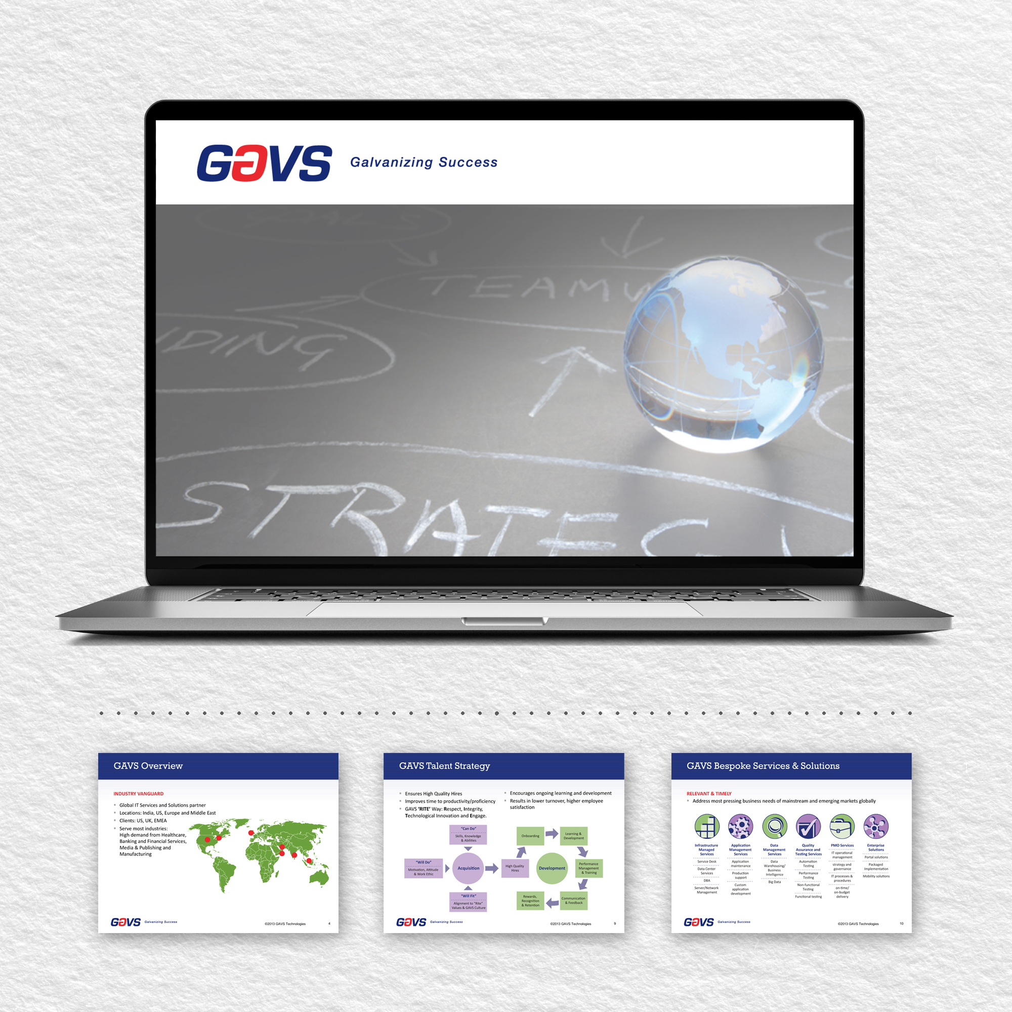 GAVS success story. Marketing Communications example of Powerpoint presentation